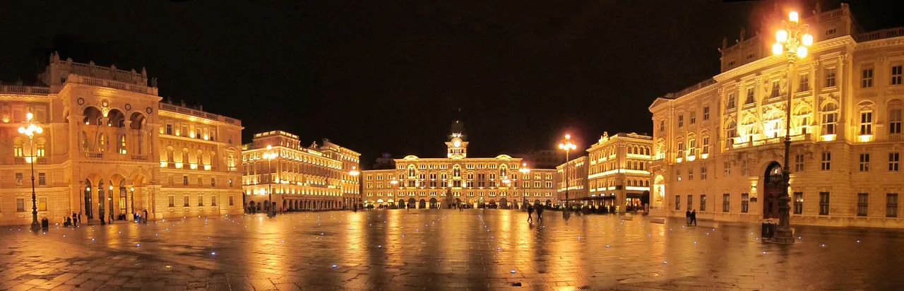trieste, square, night, city, trieste, trieste, trieste, trieste, trieste